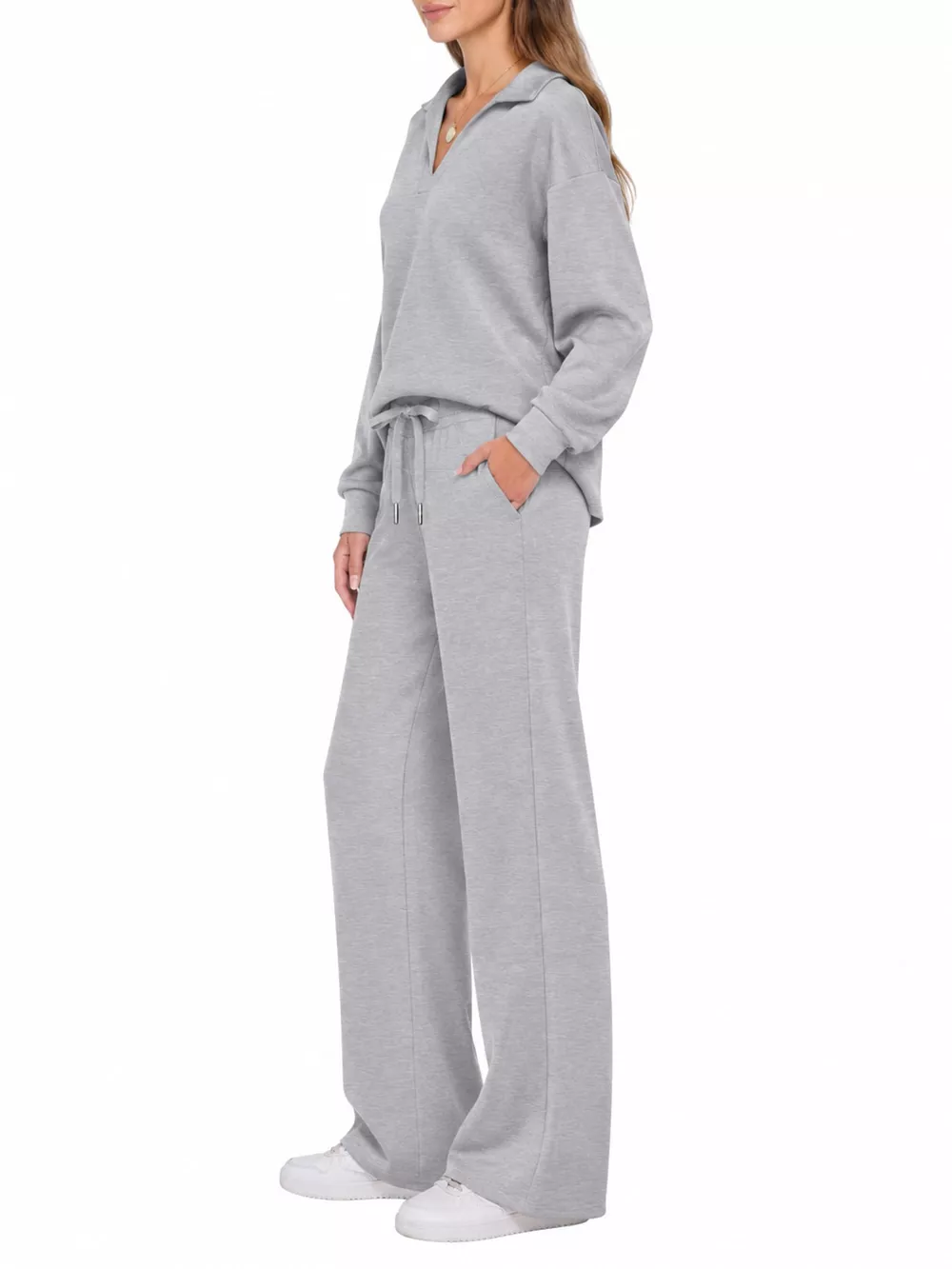 Dropped Shoulder Top and Pants Set, image 31