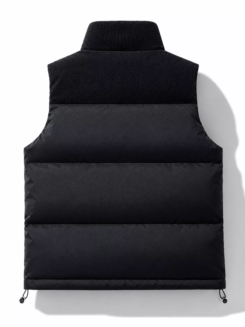 Men's Full Size Corduroy Patchwork Puffer Vest Plus Size, image 6