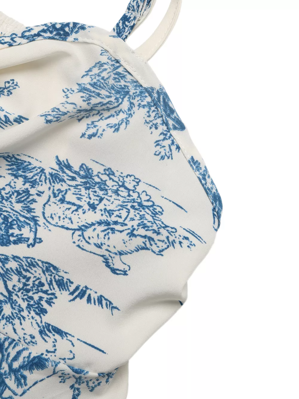 Floral Print Tie Front Ruffle Hem Cami, image 9