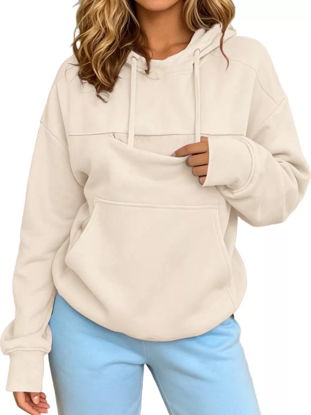 Full Size Cat Pouch Drawstring Hoodie Plus Size, image 26