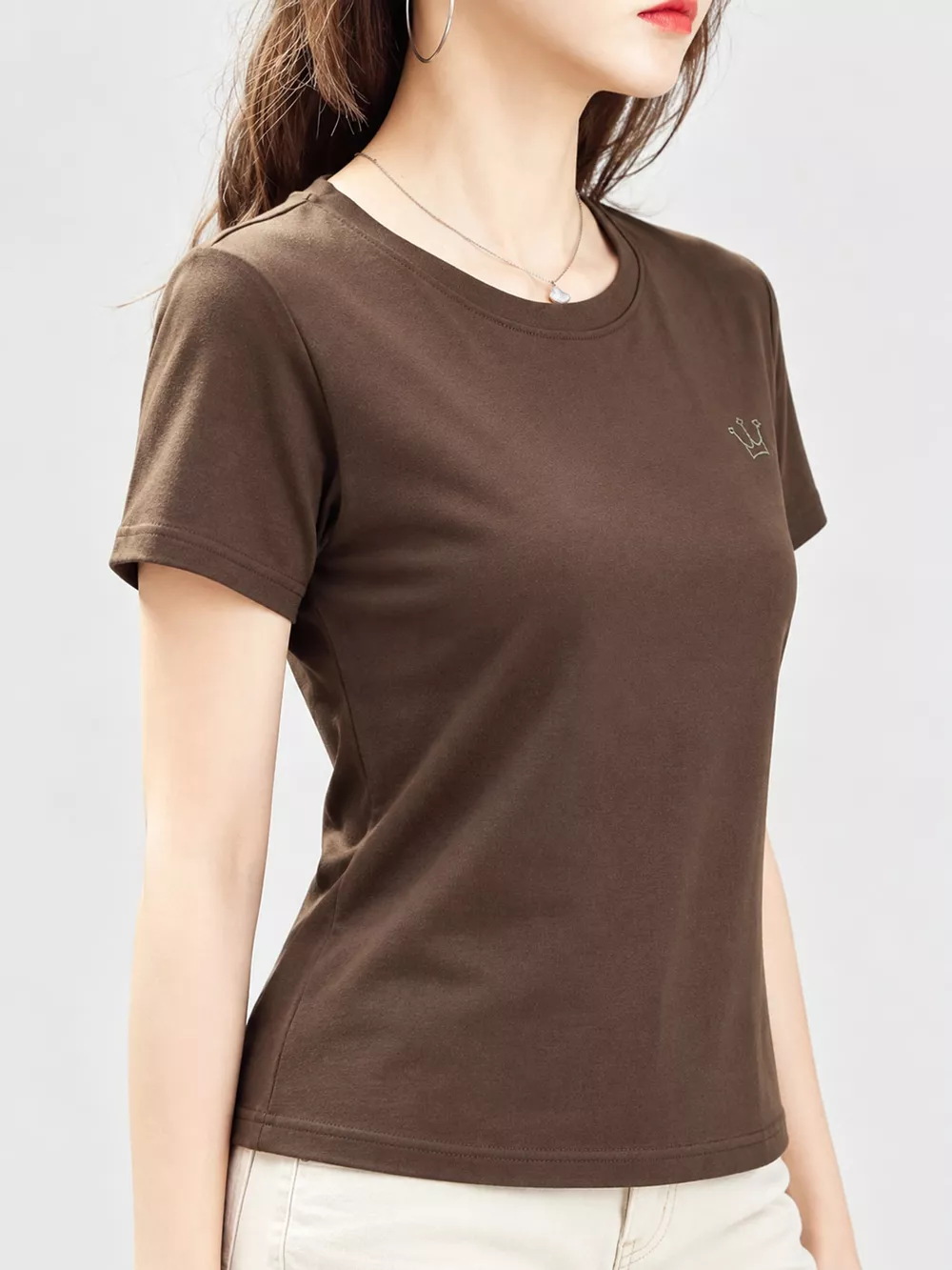 Full Size Crown Long Sleeve T-Shirt Plus Size, image 21
