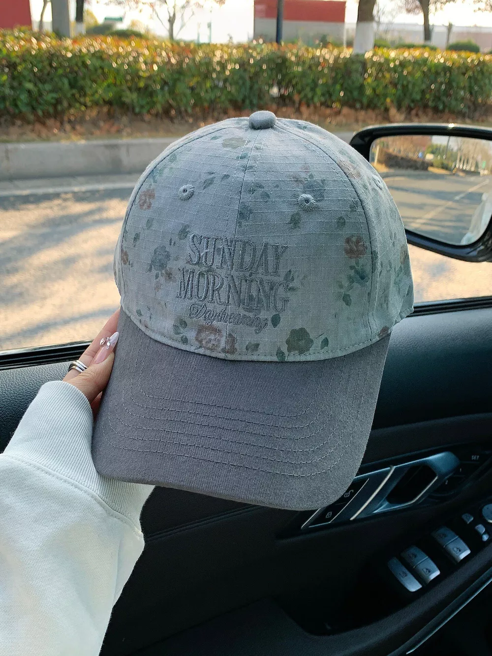 Floral Embroidered Baseball Cap, image 4
