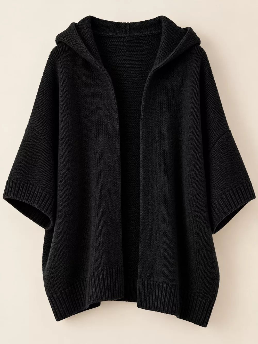 Full Size Hooded Open-Front Knit Cardigan Plus Size, image 19