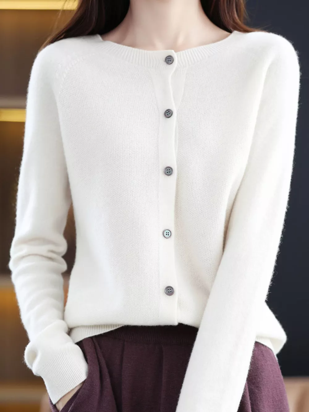 Button-Down Long Sleeve Cardigan, image 33
