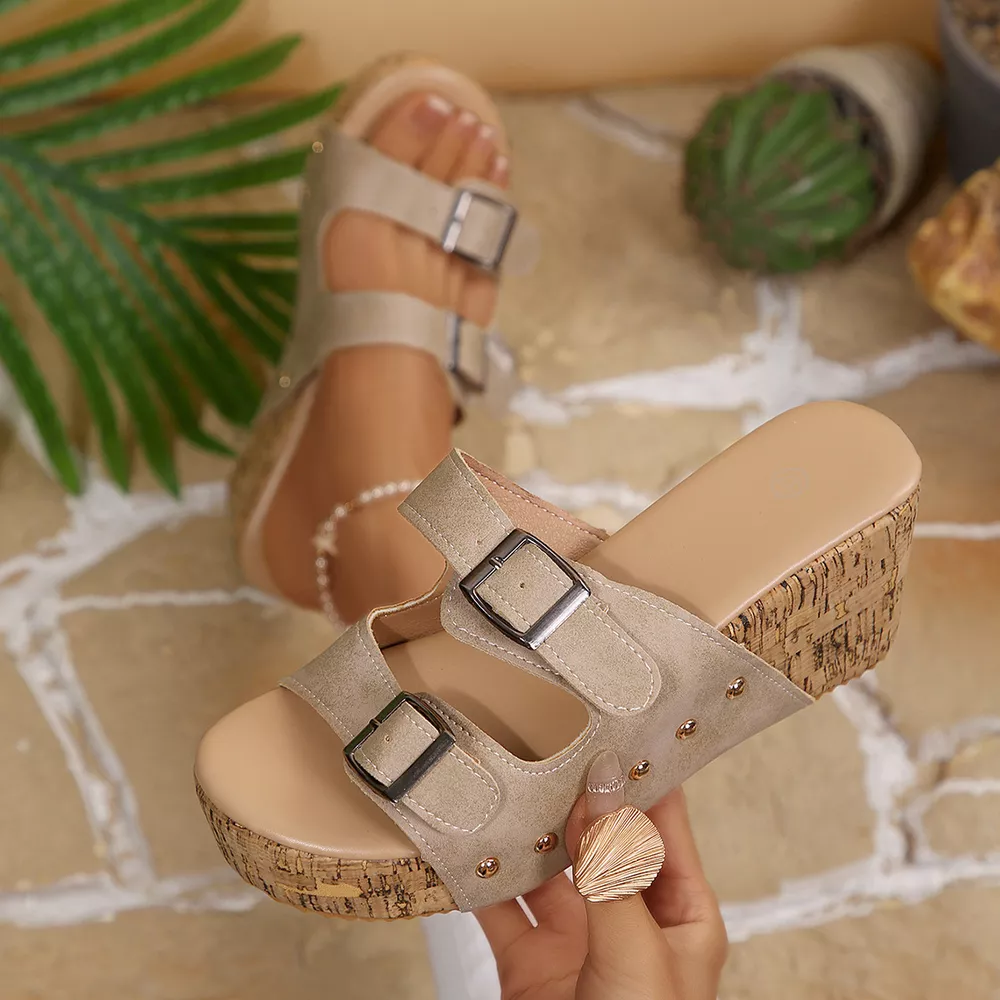 Open Toe Wedge Sandals, image 12
