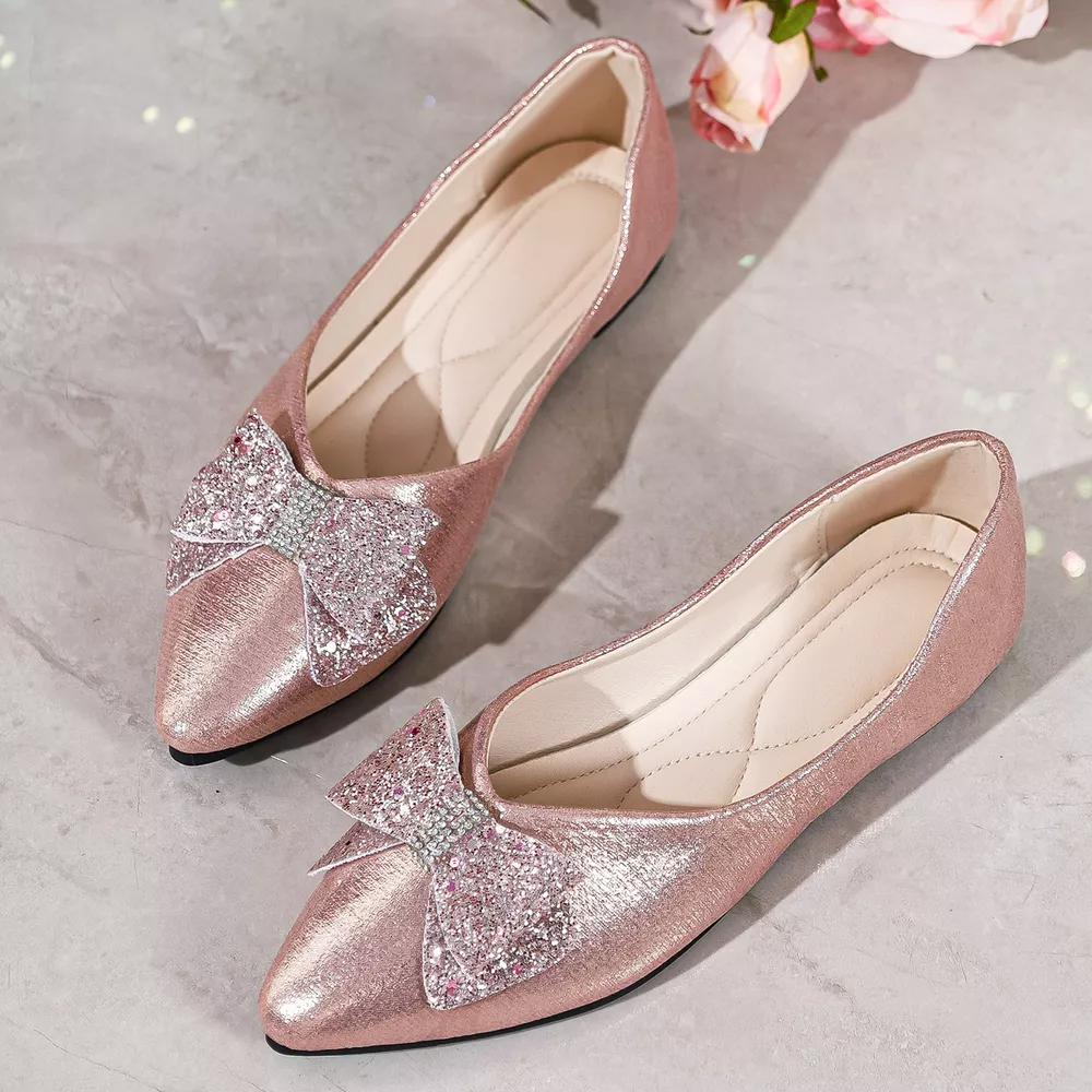 Bow Point Toe Slip-Ons, image 8