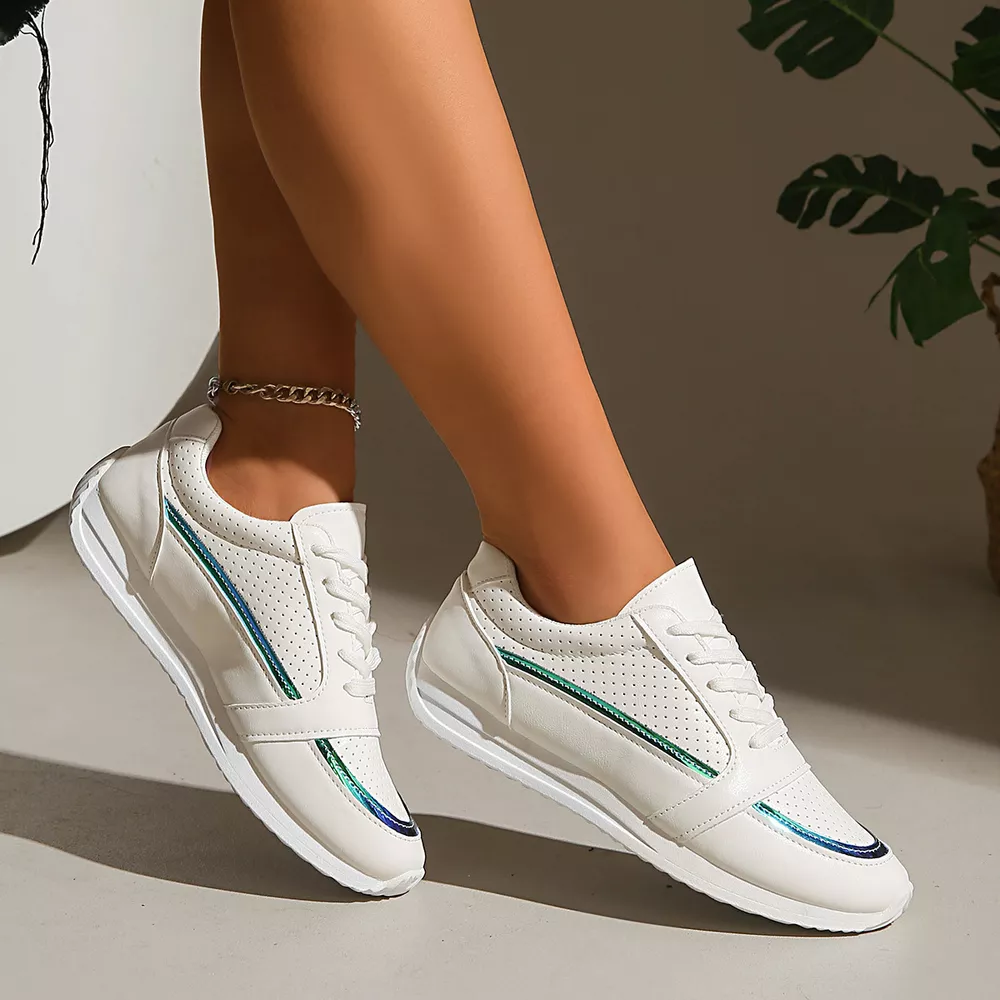 Round Toe Lace Up Sneakers, image 7