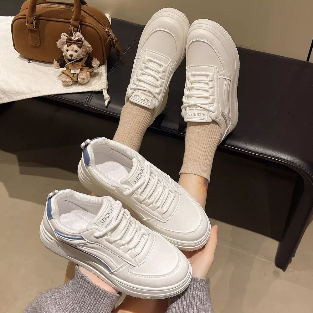 Classic Lace-Up Platform Sneakers, image 2