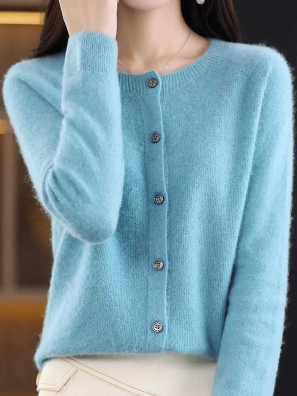 Button-Down Long Sleeve Cardigan, image 48