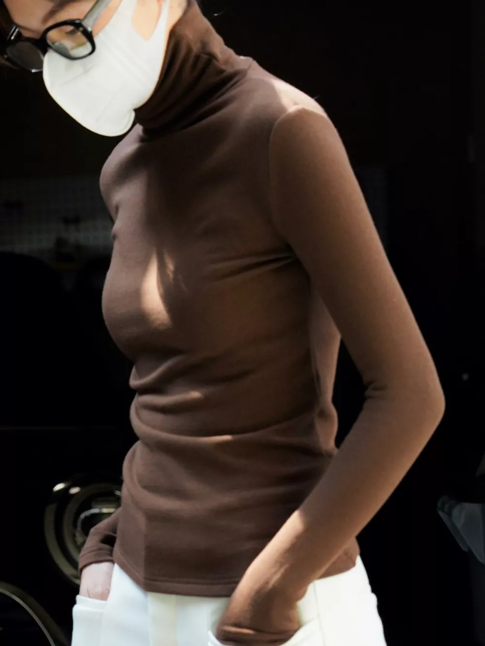 Slim-Fit Turtleneck Long Sleeve T-Shirt, image 11