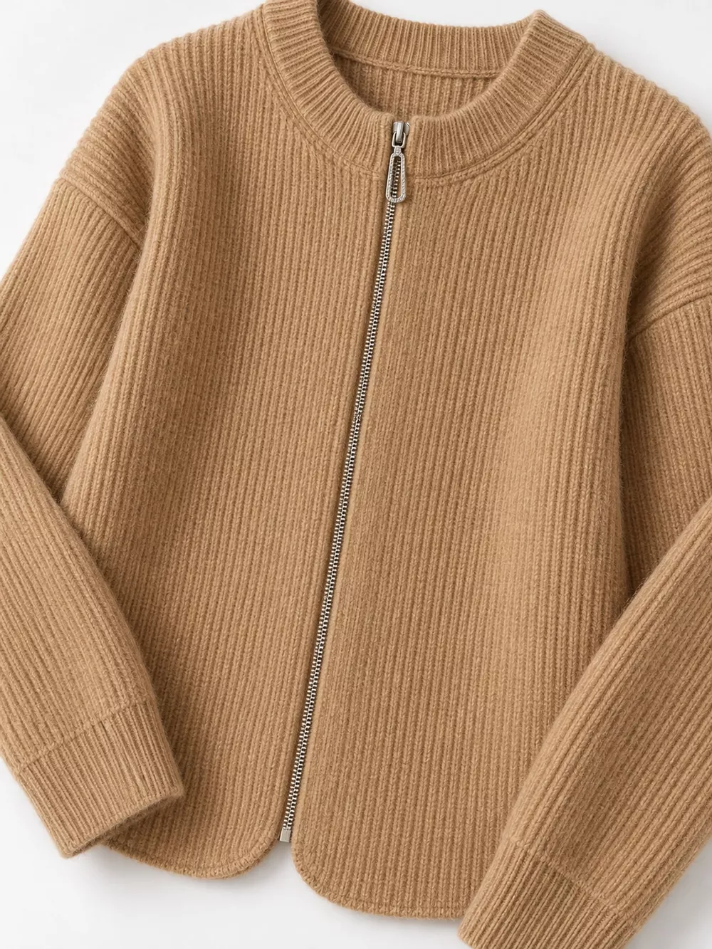Zip Up Dropped Shoulder Cardigan, image 37