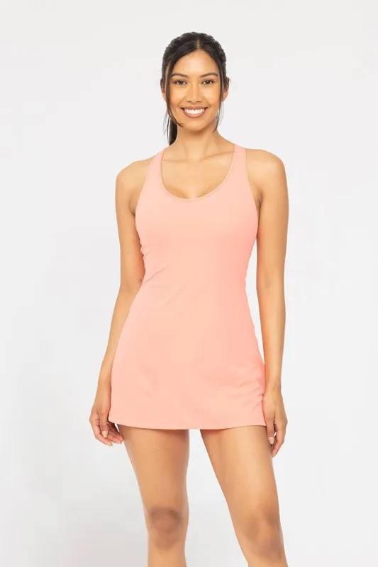 Twist Racerback Fit-and-Flare Dress, image 2