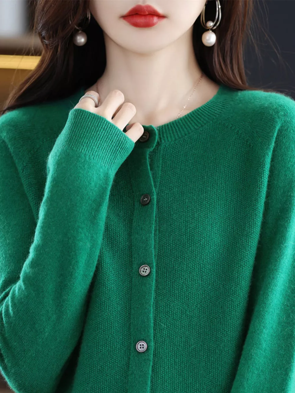 Button-Down Long Sleeve Cardigan, image 12