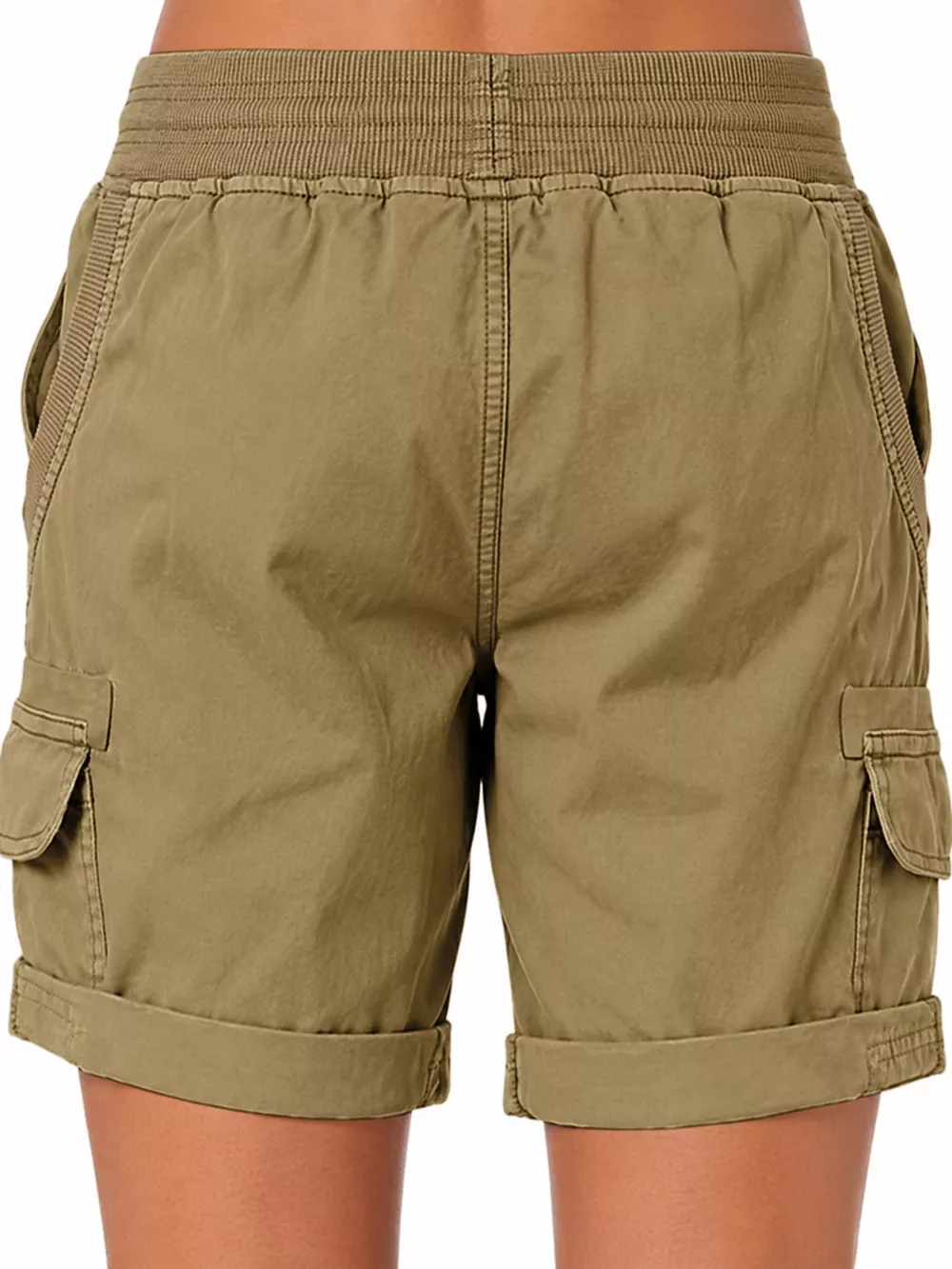 Full Size Drawstring Cargo Shorts Plus Size, image 51