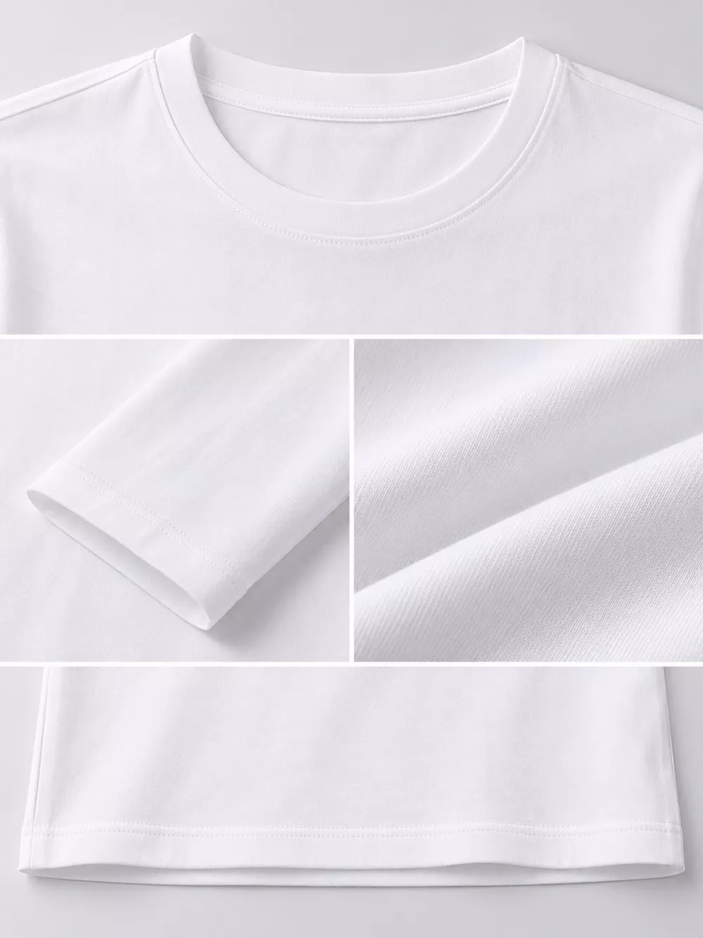 Men's Plus Size Round Neck Long Sleeve T-Shirt, image 7