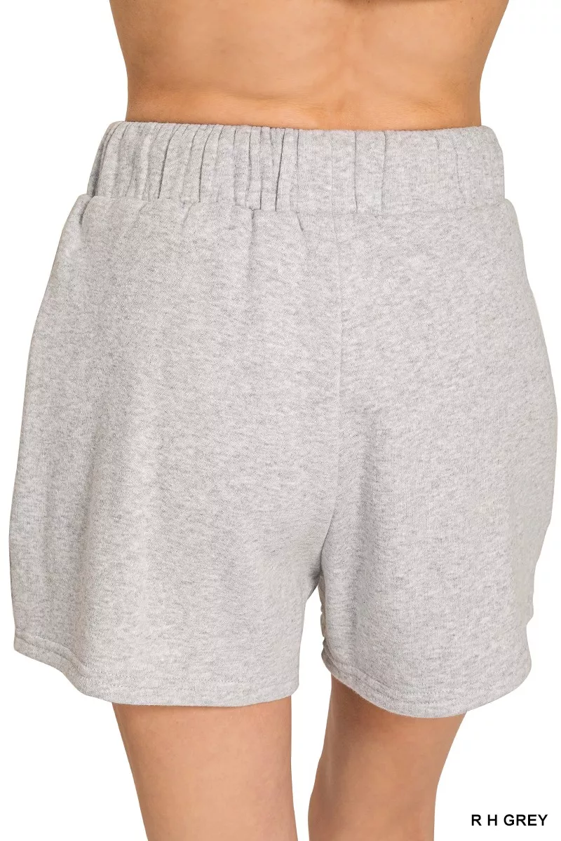 Fleece Long Sleeve Sweatshirts & Shorts Set, image 4