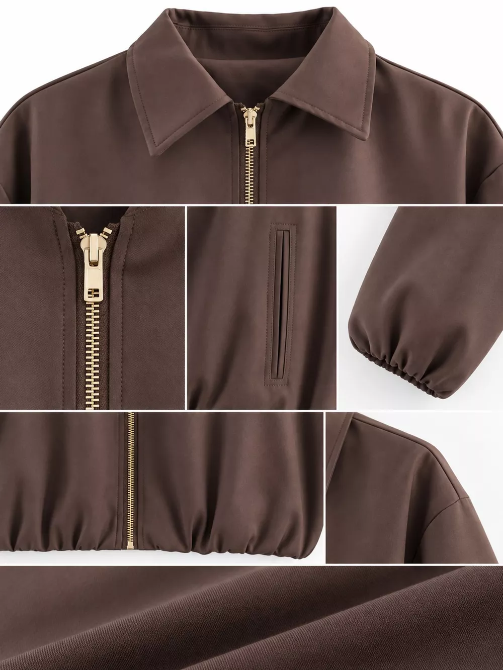 Cropped Zip-Up Jacket, image 21