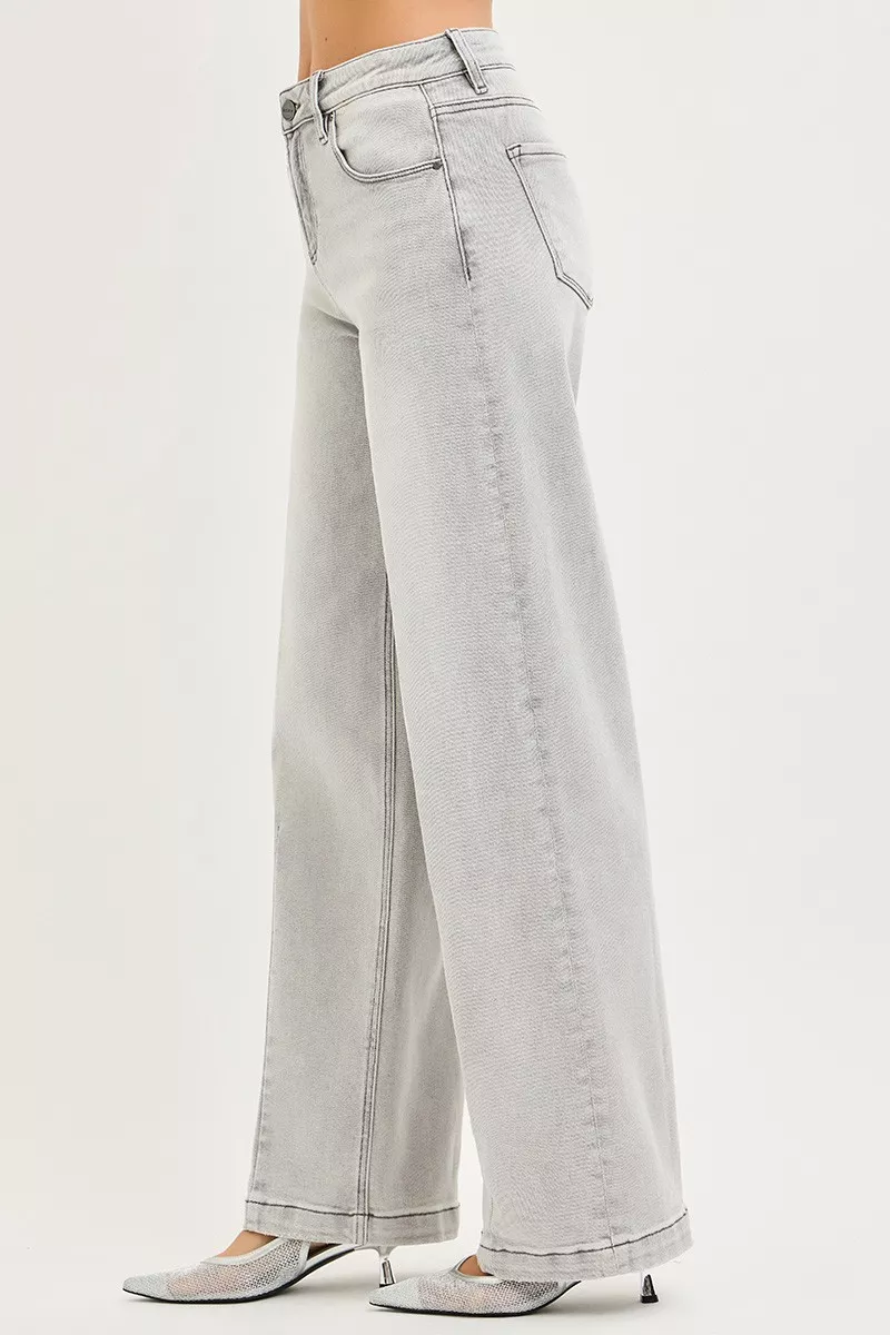 Slouchy Baggy Jeans with Contrast Stitching, image 3