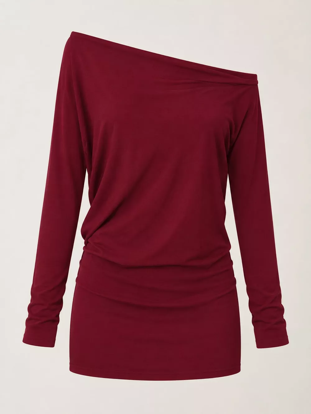 One Shoulder Knit Mini Dress, image 18