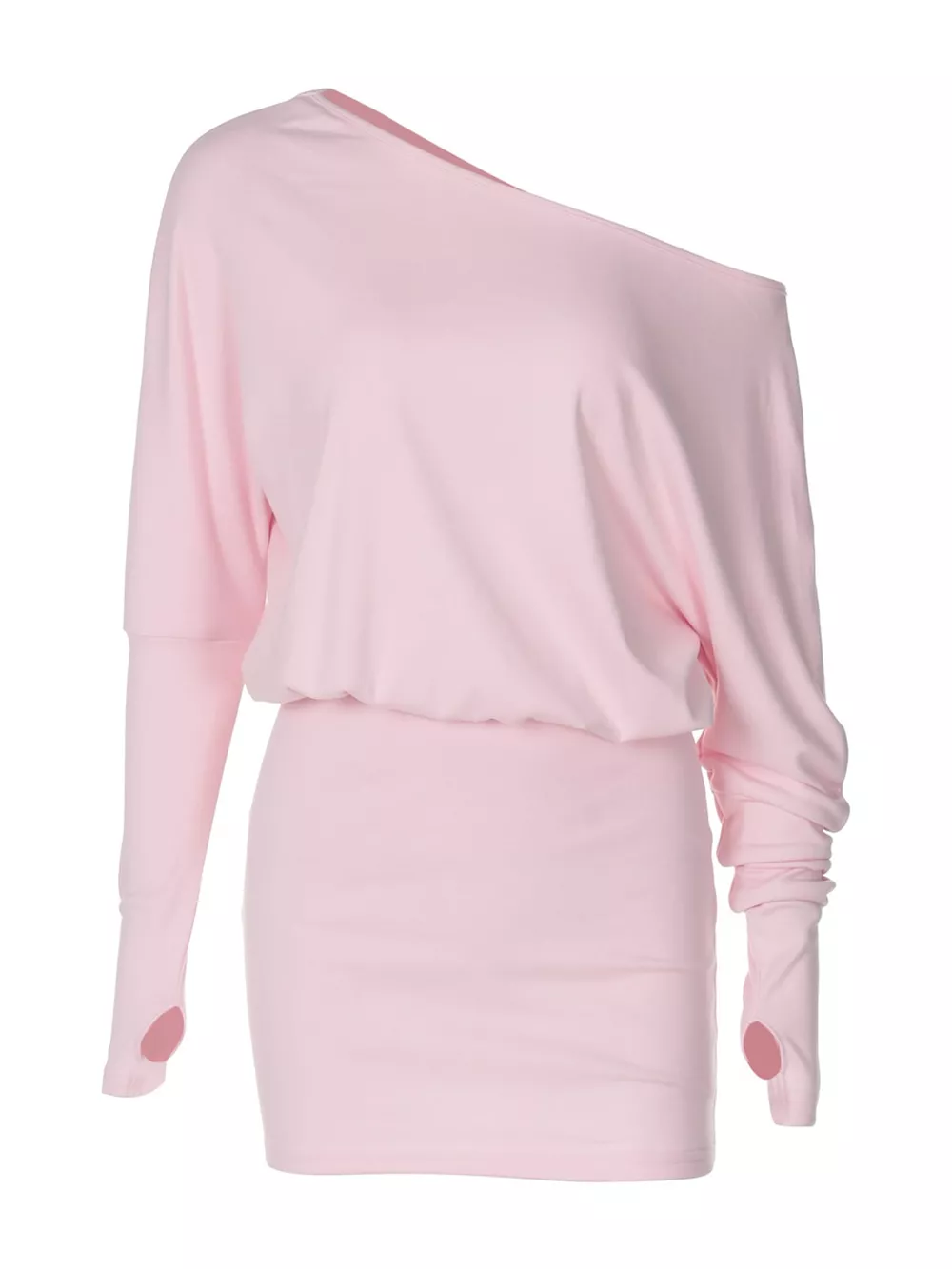 One Shoulder Knit Mini Dress, image 6