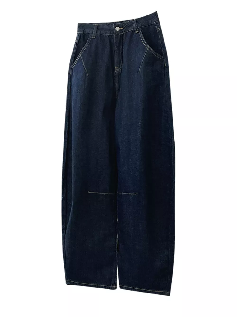 Wide-Leg Barrel Jeans, image 4