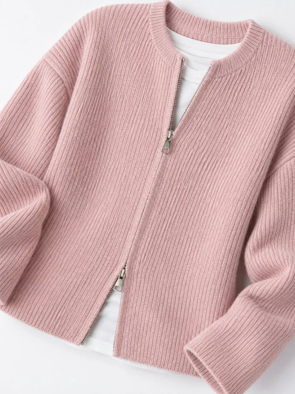 Zip Up Dropped Shoulder Cardigan, image 23