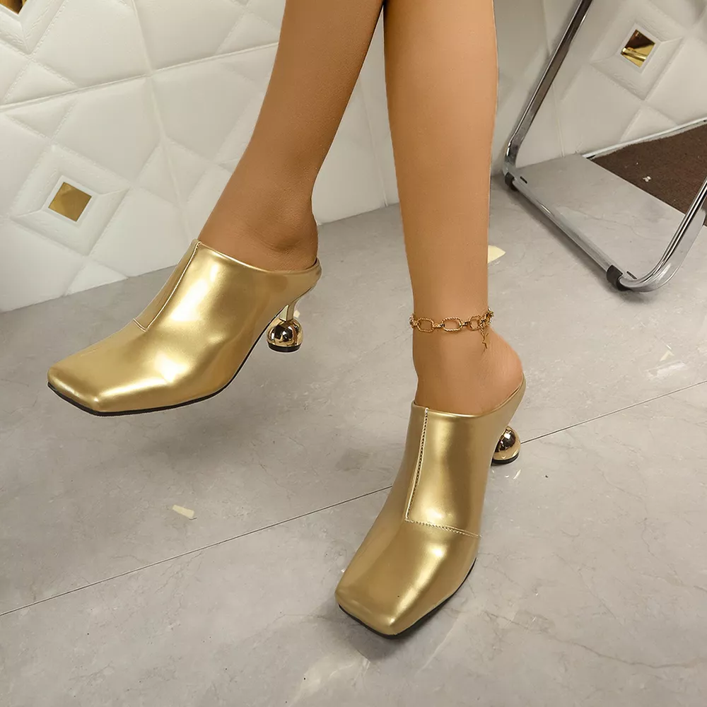 Square Toe Block Heels Sandals
