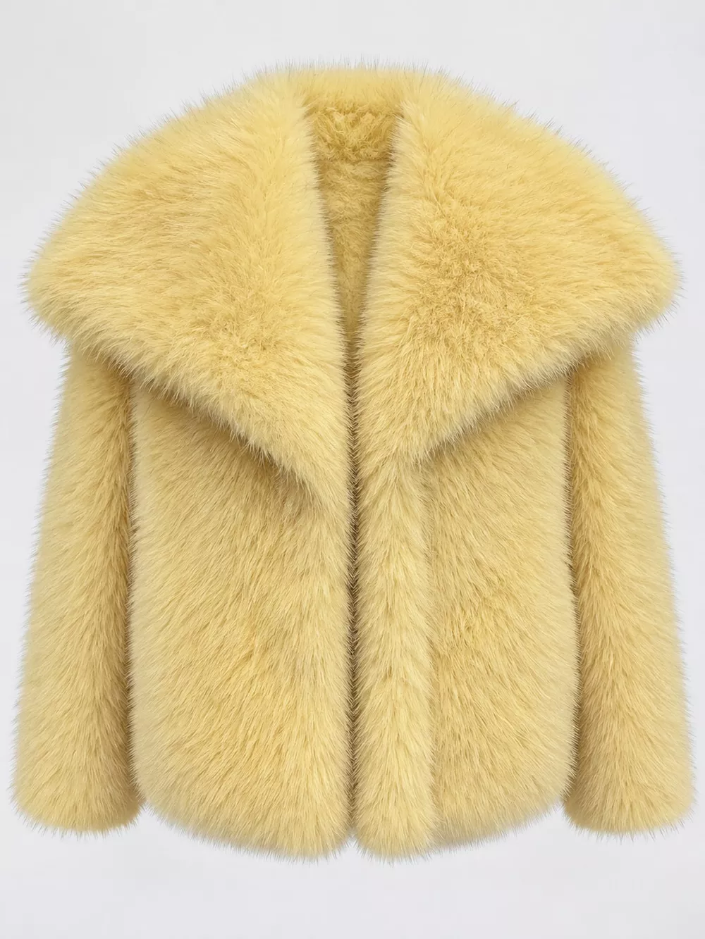 Fox Fur Collar Winter Outerwear, image 32
