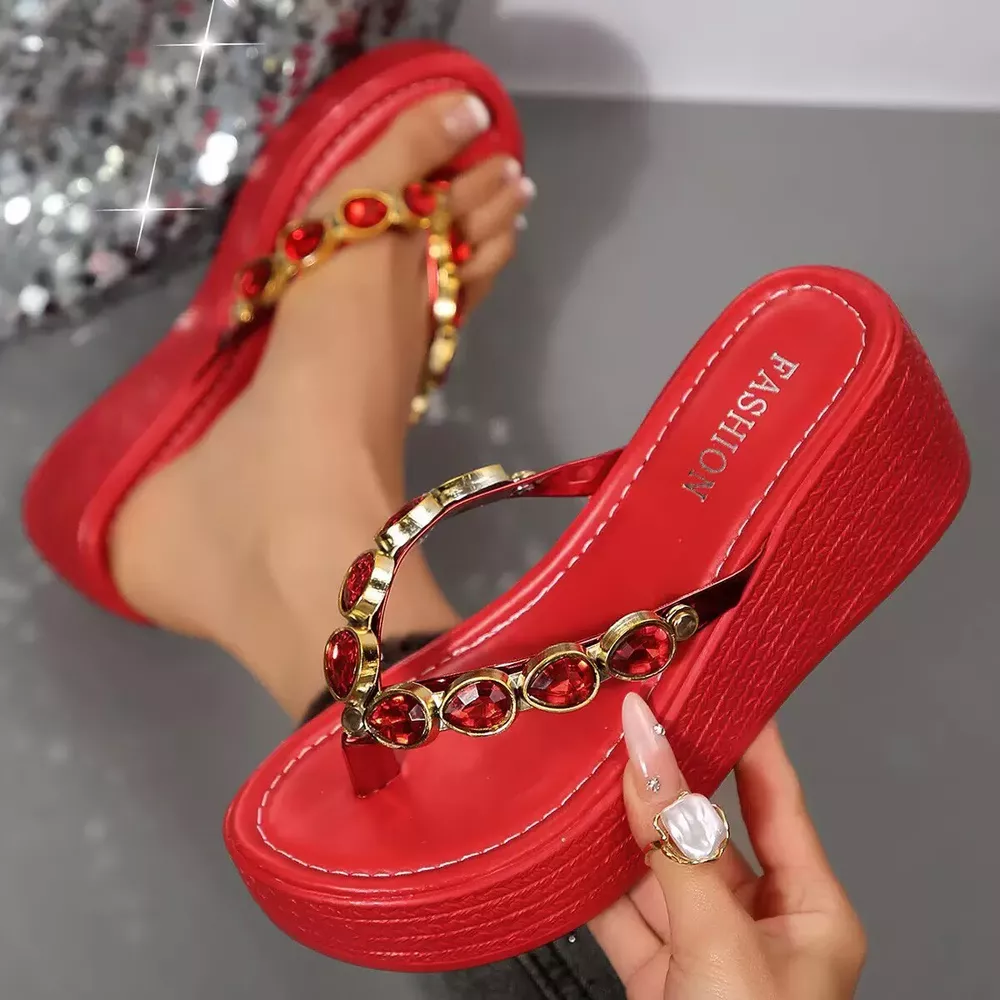 Toe Post Wedge Sandals, image 4