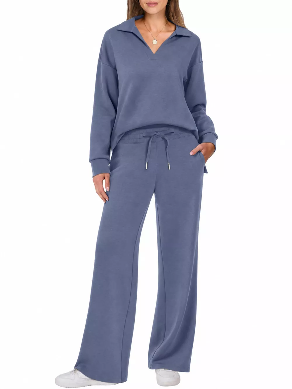 Dropped Shoulder Top and Pants Set, image 35