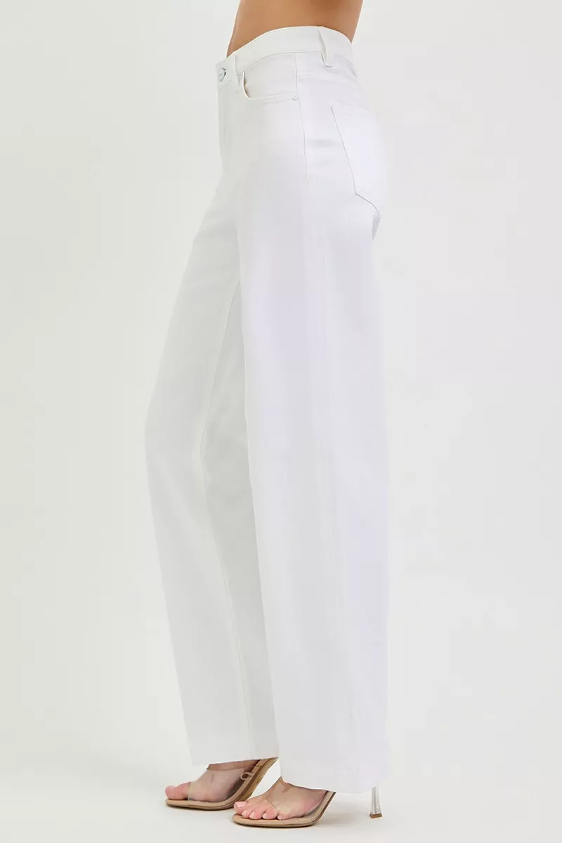 Full Size High Rise Wide Baggy Pants Plus Size, image 4