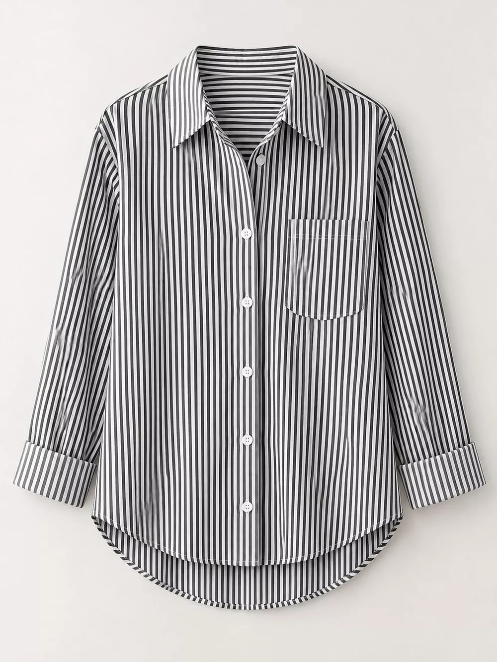 Full Size Striped Button-Down Long Sleeve Shirt Plus Size, image 18