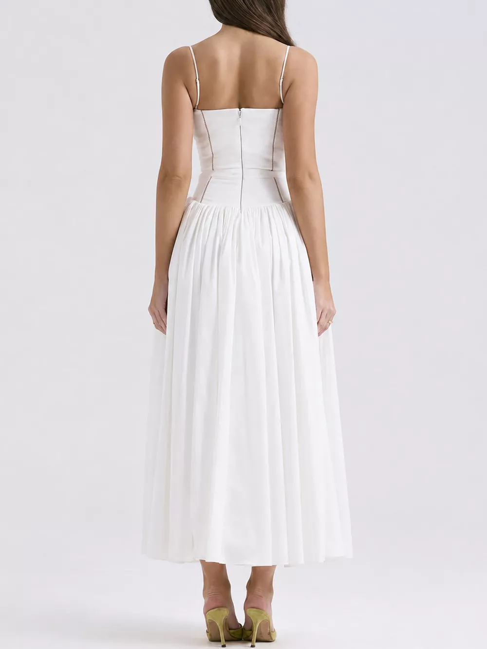 Floral Spaghetti Straps Midi Dress, image 7