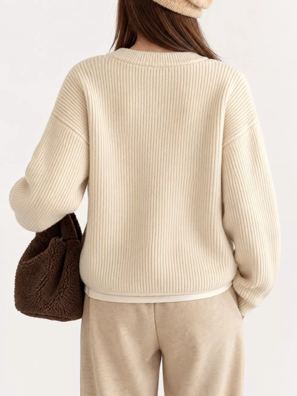 Zip Up Dropped Shoulder Cardigan, image 28