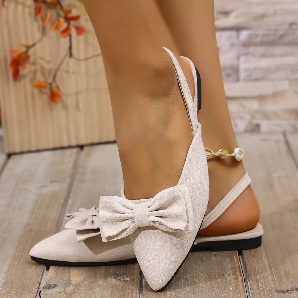Bow Decor Slingback Slip-Ons, image 7
