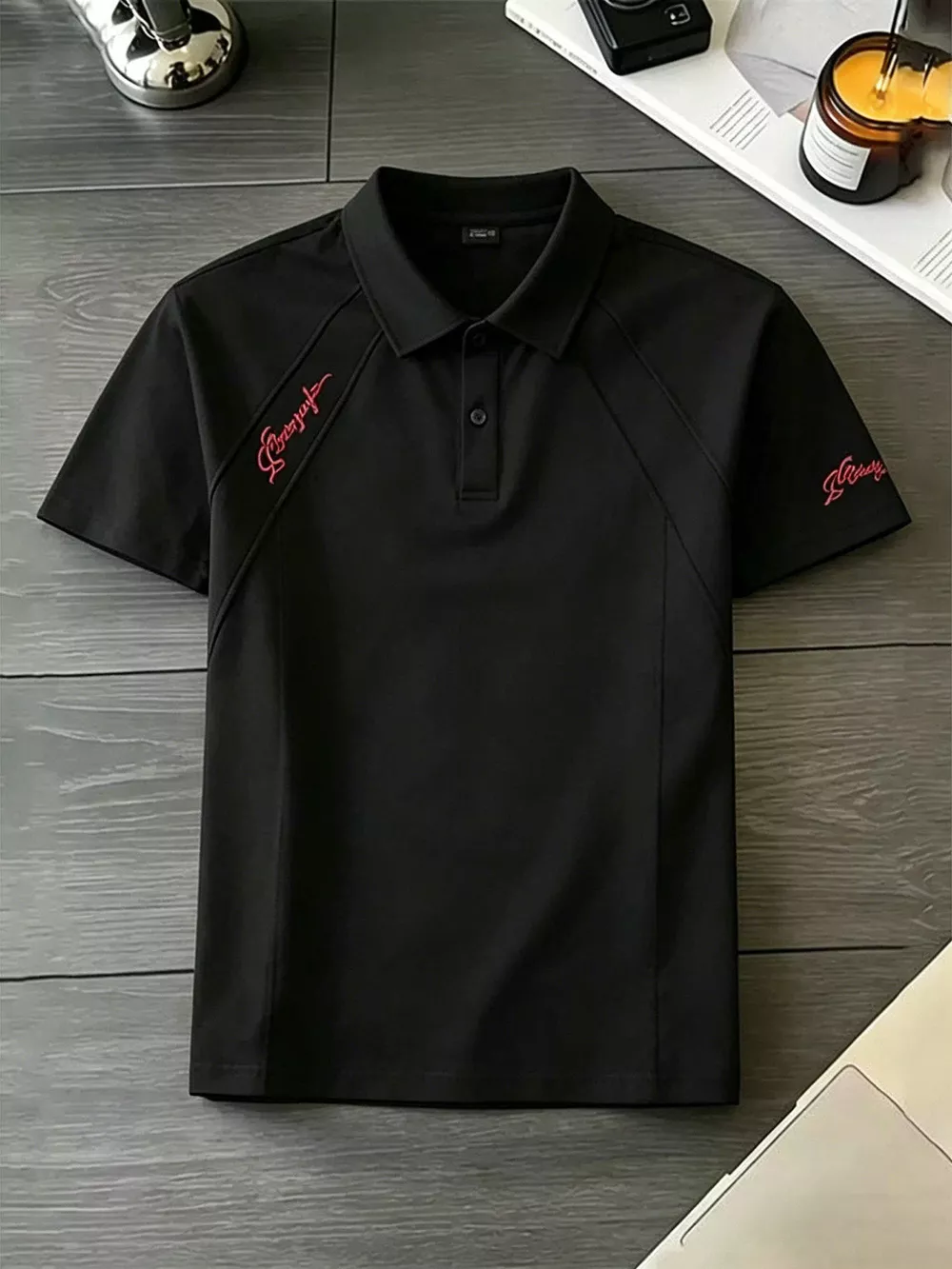 Men's Plus Size Slim-Fit Short Sleeve Polo, image 3