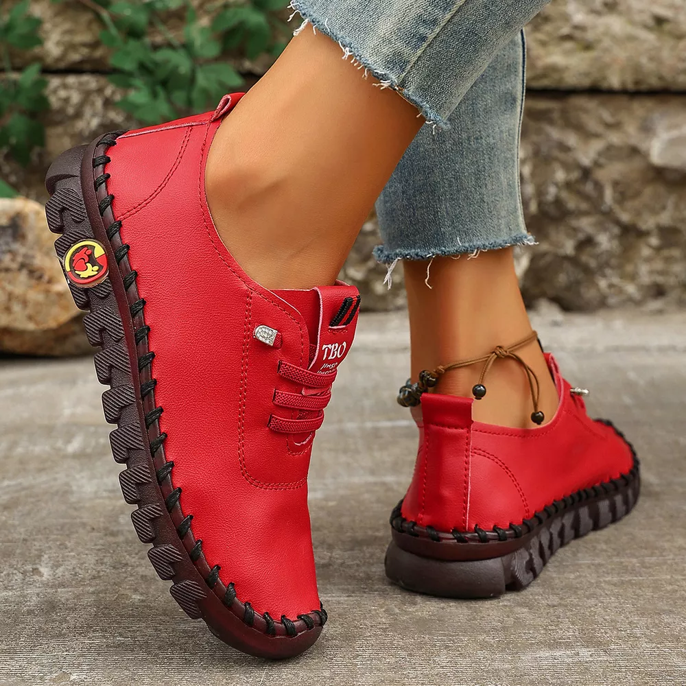 Round Toe Lace Up Sneakers, image 14