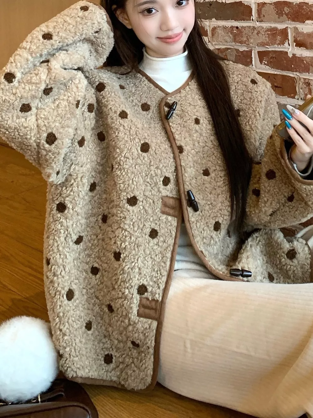 Polka Dot Toggle Jacket, image 5