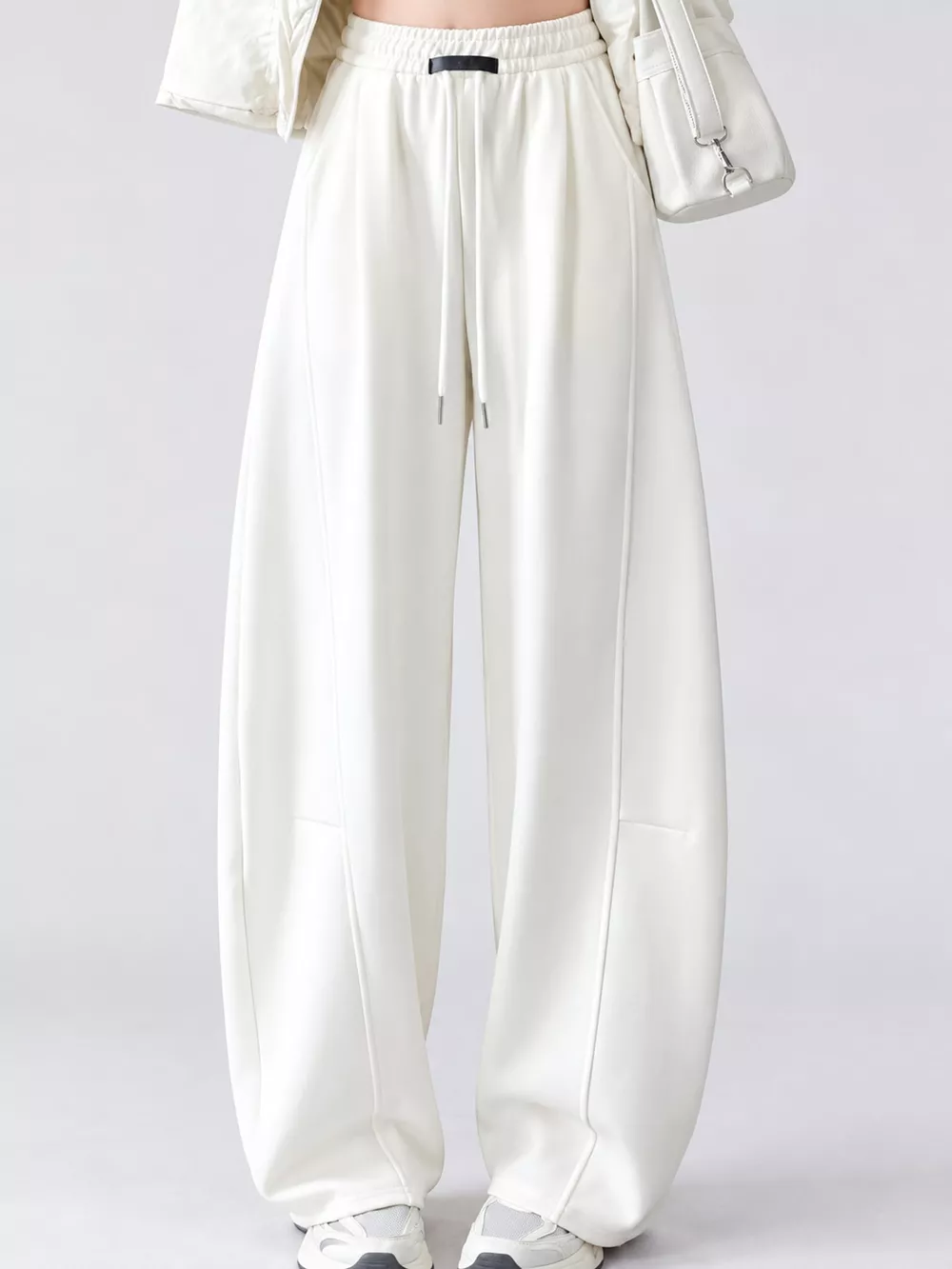 Full Size Drawstring Loose Fit Wide-Leg Sweatpants Plus Size, image 30