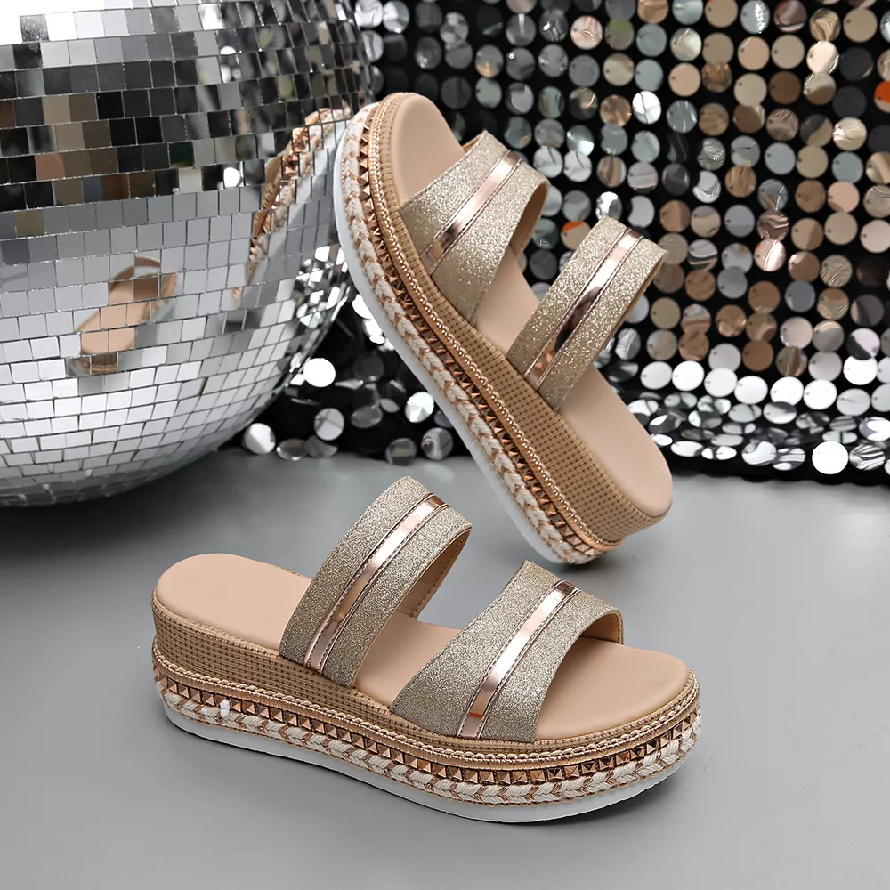 Open Toe Wedge Sandals, image 4