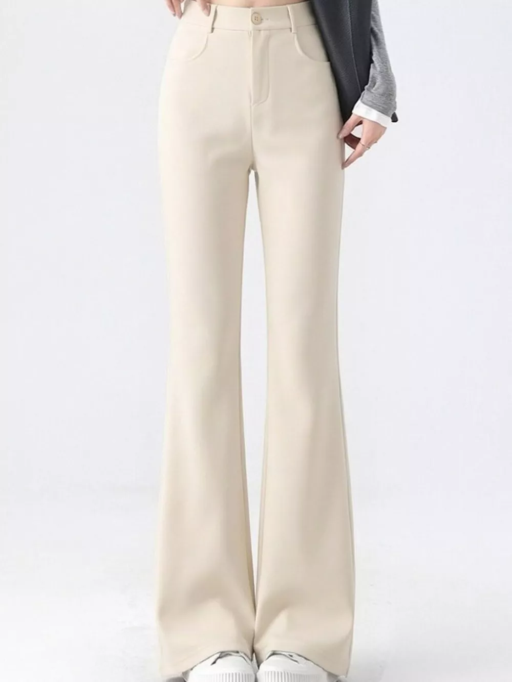 Full Size High-Waisted Slim-Fit Straight-Leg Pants Plus Size, image 20
