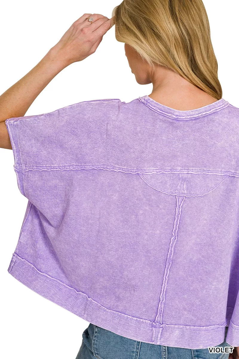 Halo Washed Oversized Top, image 3