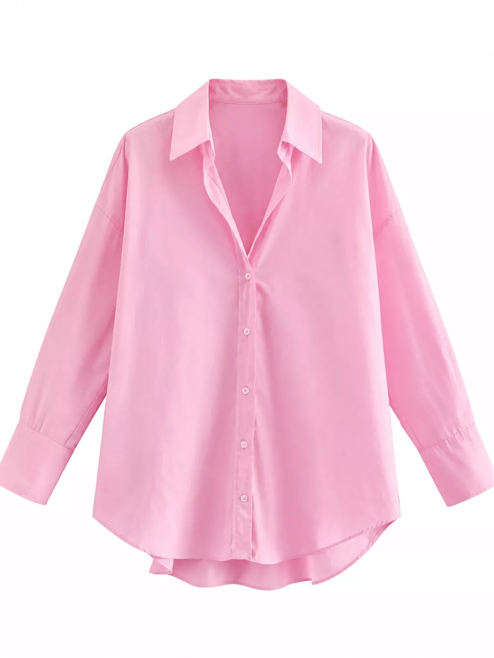 Full Size Oversized Button-Down Long Sleeve Shirt Plus Size, image 11