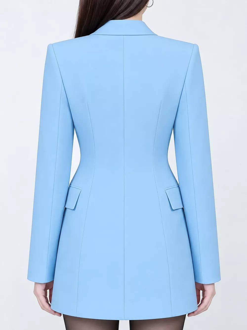Full Size Double-Breasted Slim-Fit Blazer Plus Size, image 30