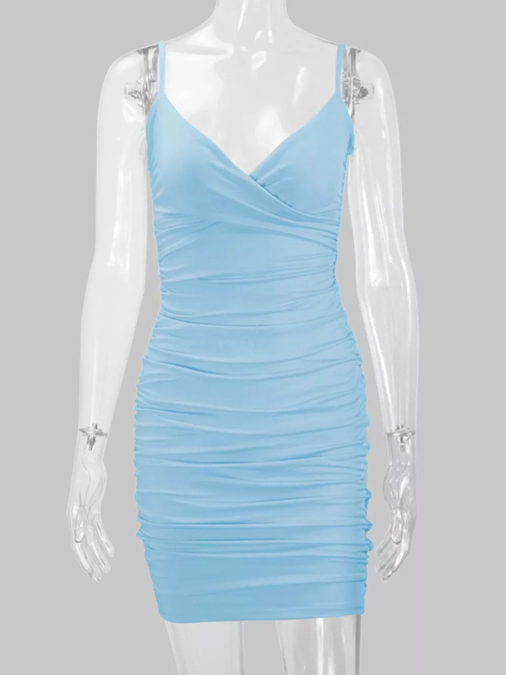 Ruched Bodycon Mini Dress, image 24