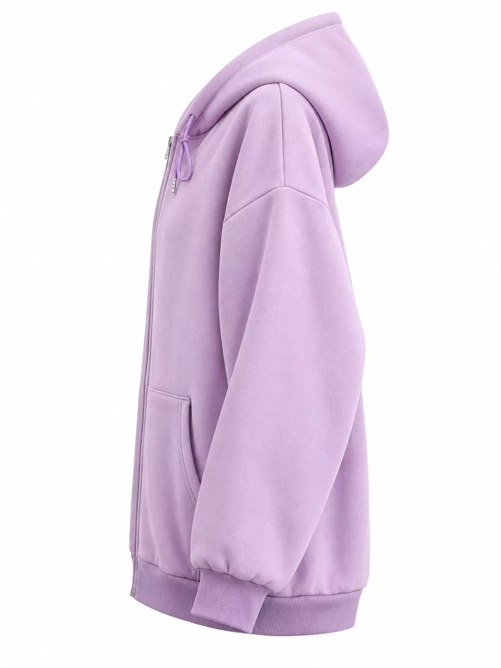 Full Size Oversized Solid Zip-Up Hoodie with Drawstring Plus Size, image 27