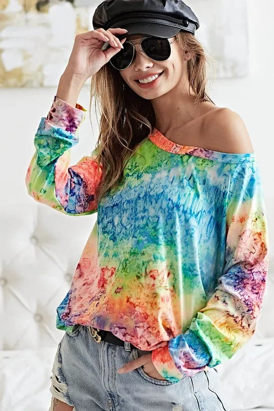Tie Dye Soft Knit Jersey T-Shirt, image 11