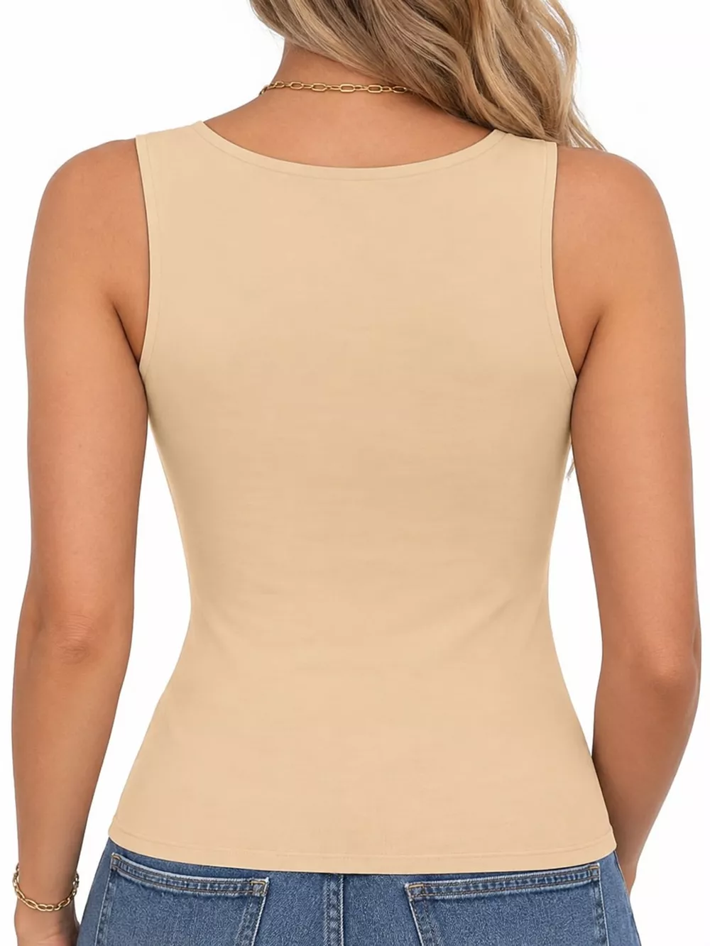 Square Neck Slim-Fit Tank, image 49