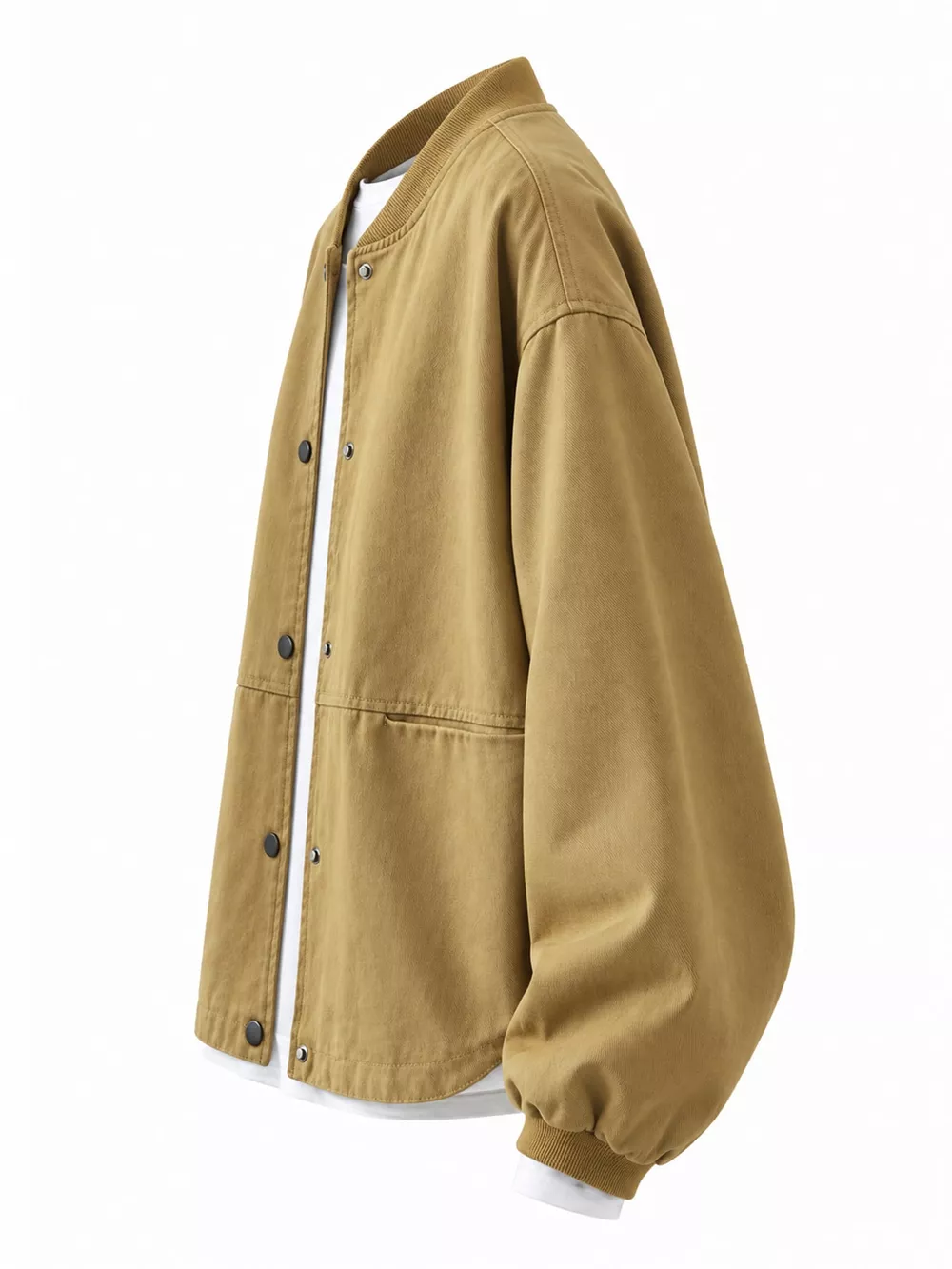 Snap Down Dropped Shoulder Jacket, image 8