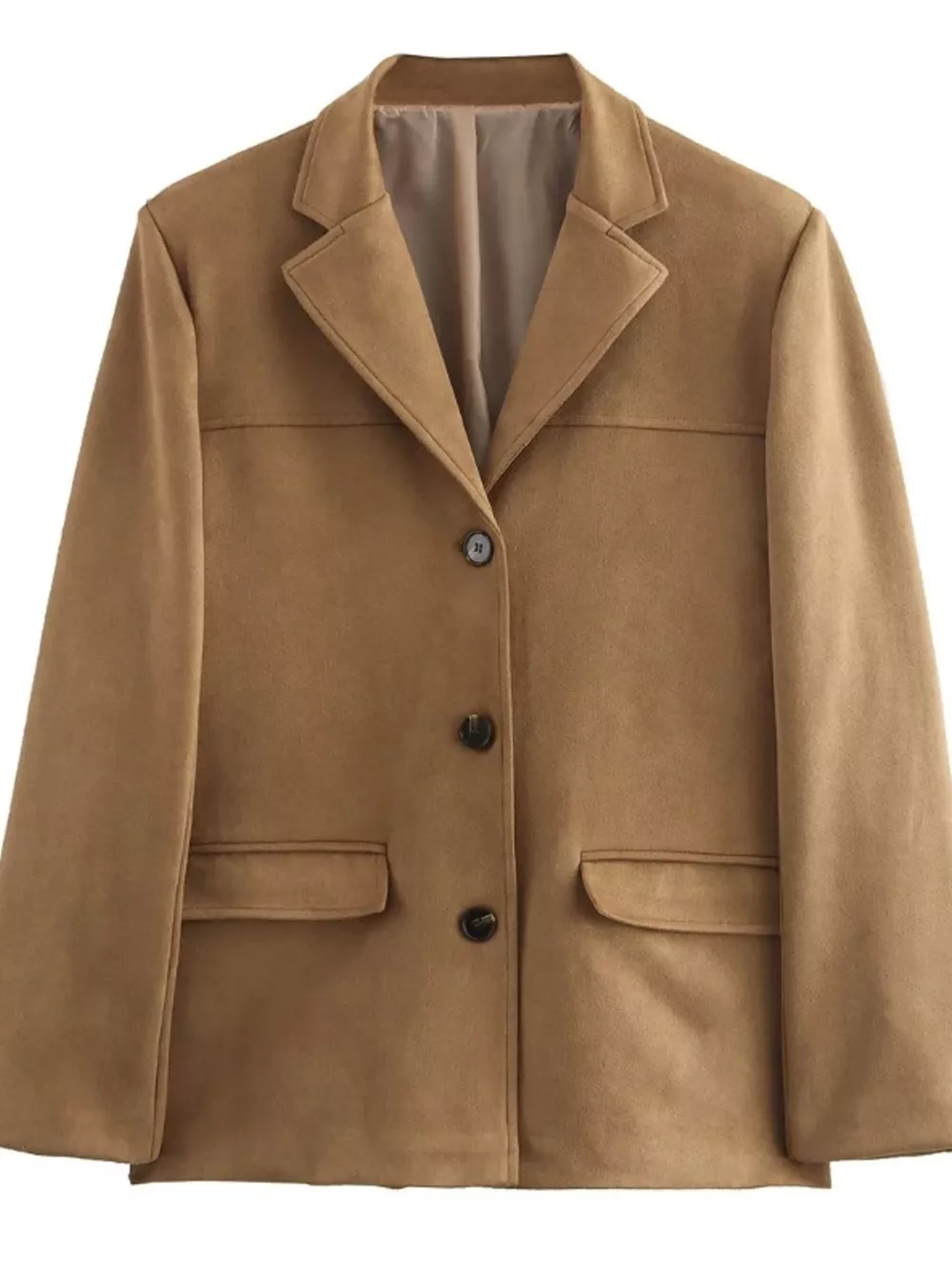 Lapel Collar Button Up Blazer, image 11